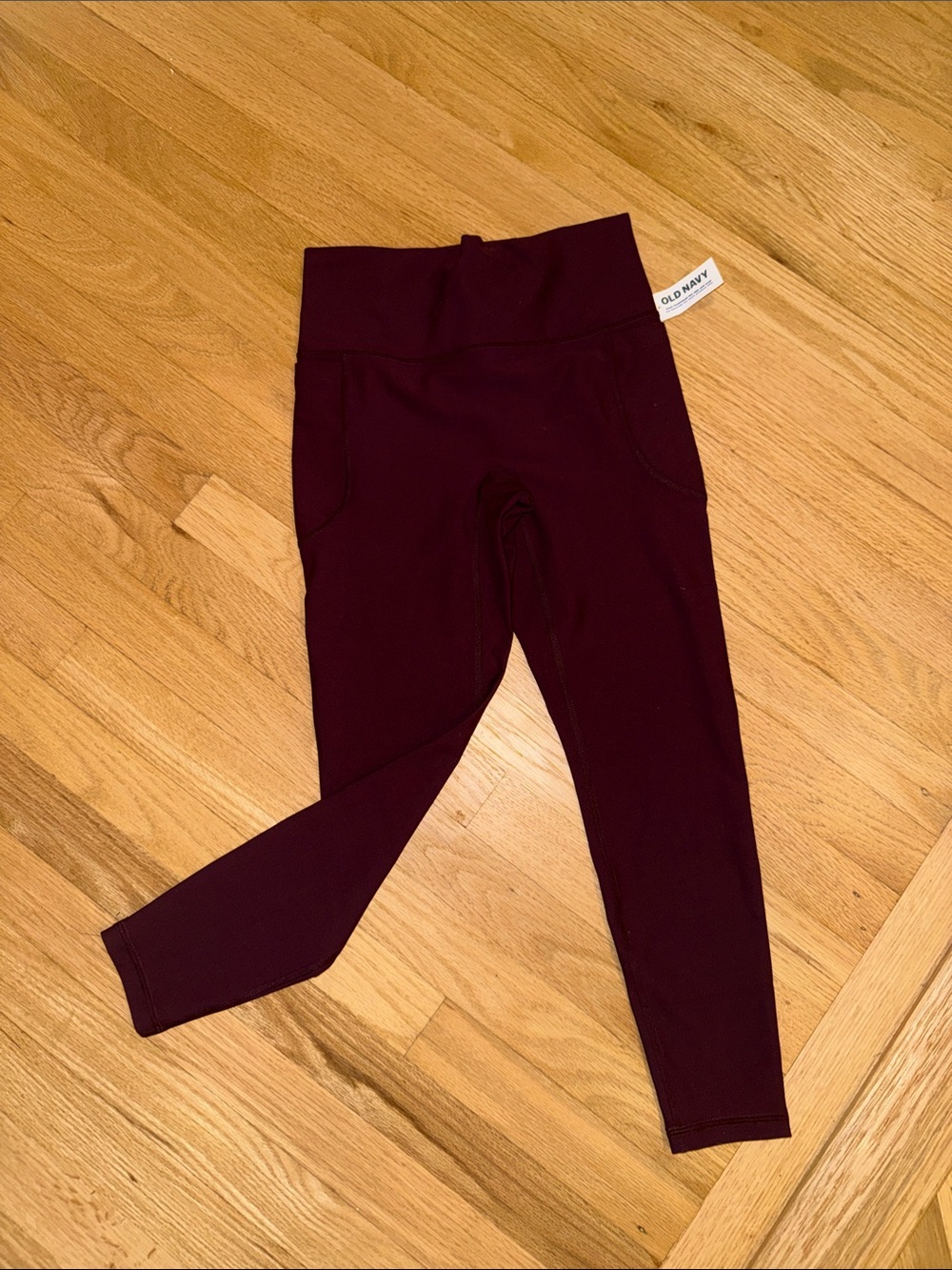 Old Navy Girls' Burgundy High-Waist Leggings